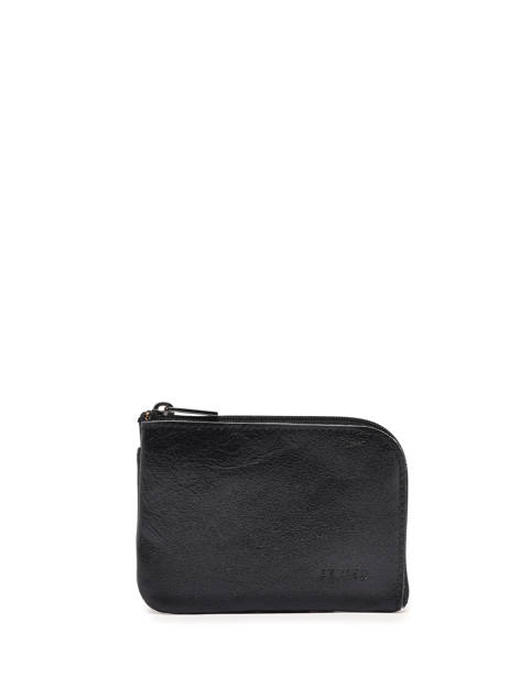 Portemonnee Leder Etincelle Irisée Etrier Zwart etincelle irisee EETI811